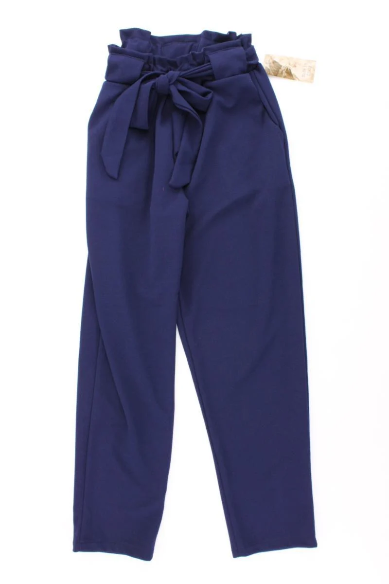 Stoffhose Gr. S neu mit Etikett Neupreis: 22,9€! mit Gürtel blau aus Polyester