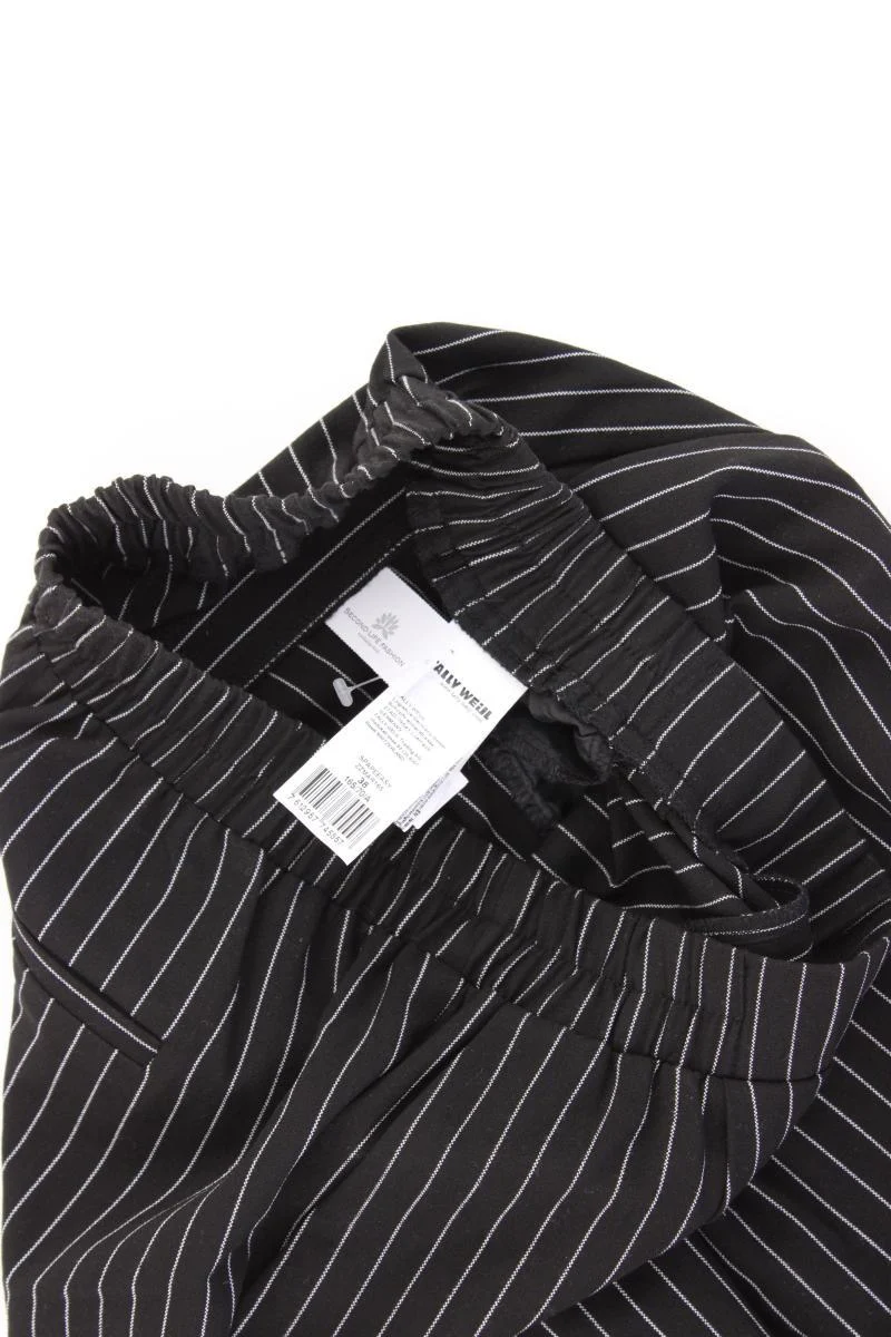 Tally Weijl Stoffhose Gr. 38 gestreift schwarz aus Polyester
