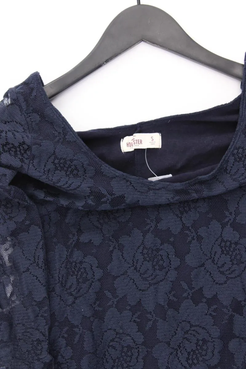 Hollister Spitzenkleid Gr. XS 3/4 Ärmel blau aus Baumwolle
