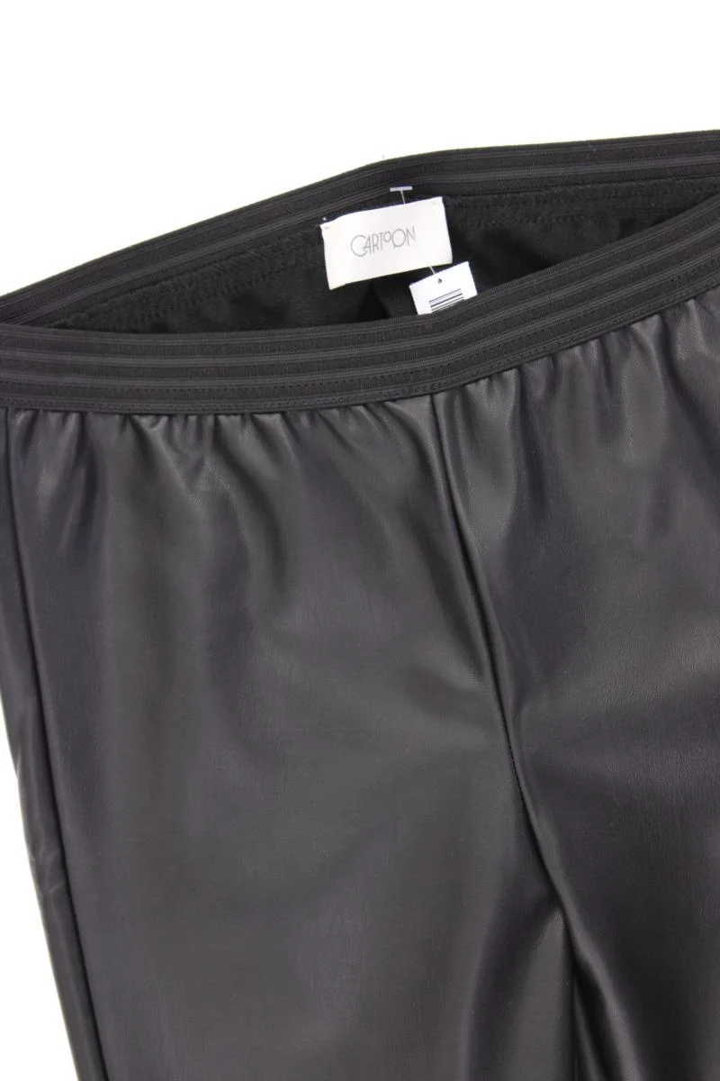 Cartoon Kunstlederhose Gr. 36 neuwertig schwarz