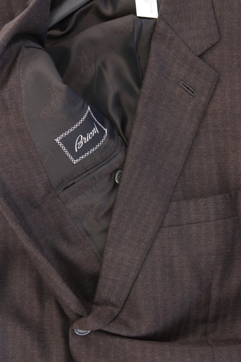 Brioni Longsakko für Herren Gr. Kurzgröße 27 braun aus Kaschmir