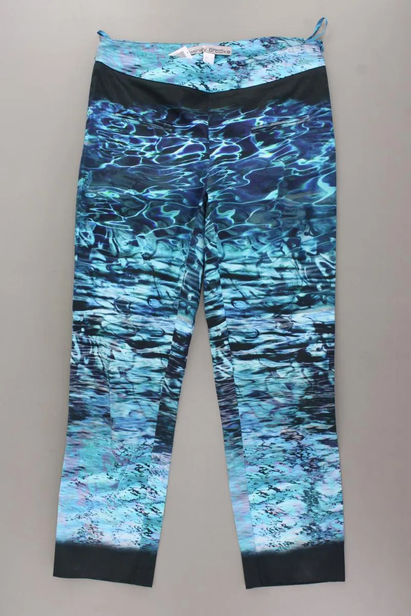 Ashley Brooke Hose mit Wassermuster Gr. 36 blau aus Baumwolle