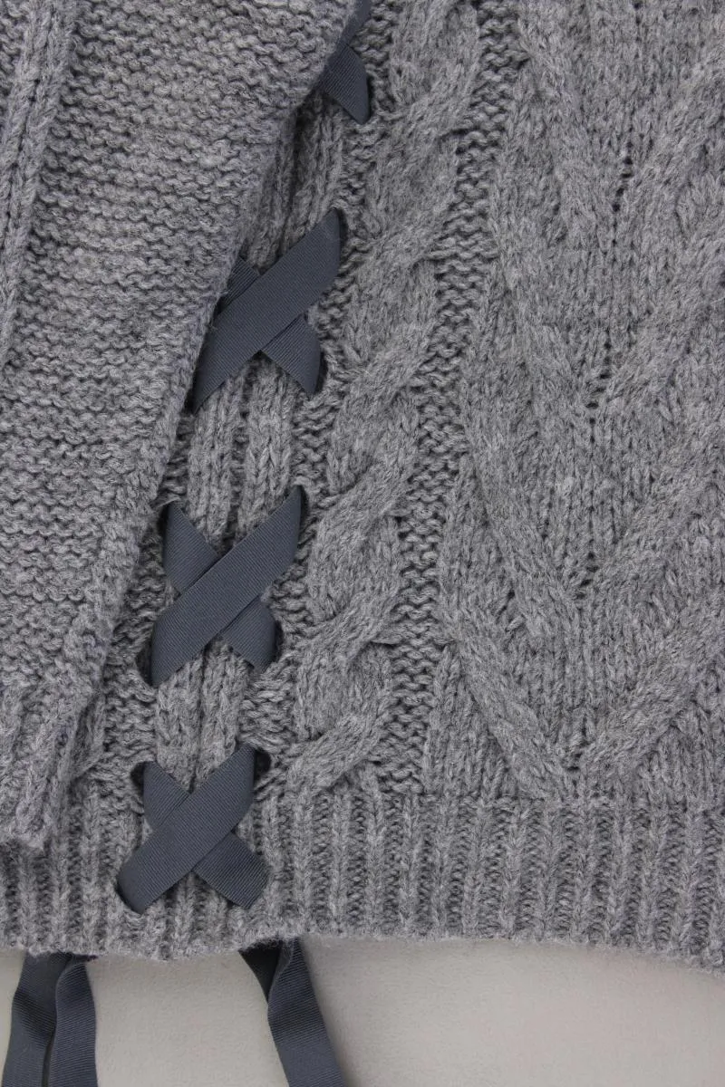 Made in Italy Pullover Gr. OneSize grau aus Polyacryl