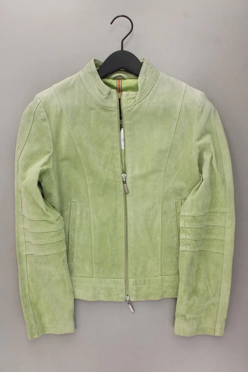Tom Tailor Lederjacke Gr. 38 Vintage grün
