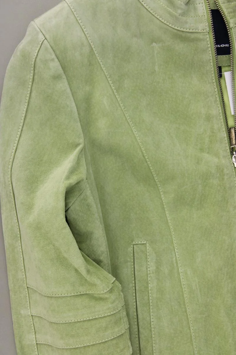 Tom Tailor Lederjacke Gr. 38 Vintage grün