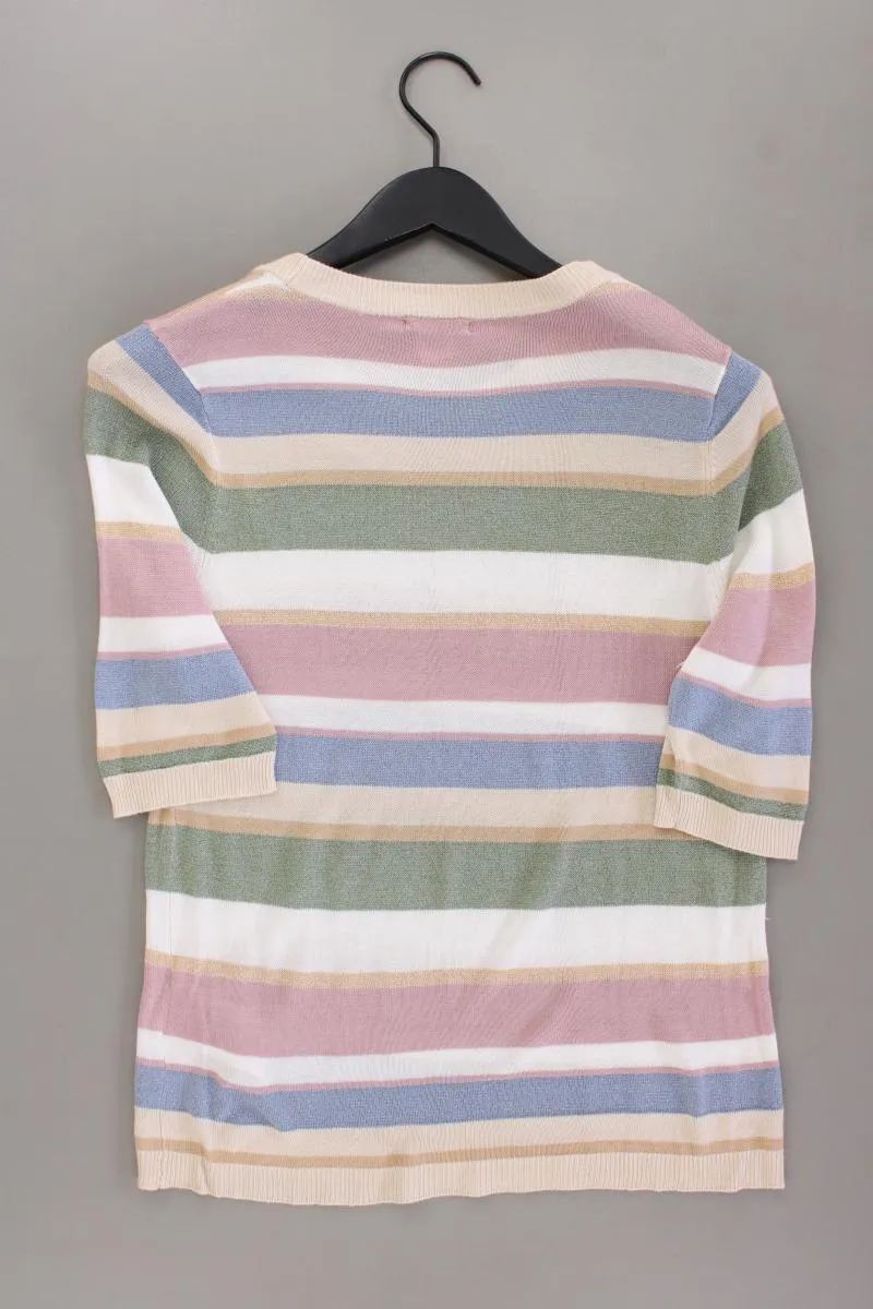 Esqualo Ringelshirt Gr. L gestreift Kurzarm mit Glitzer mehrfarbig aus Viskose