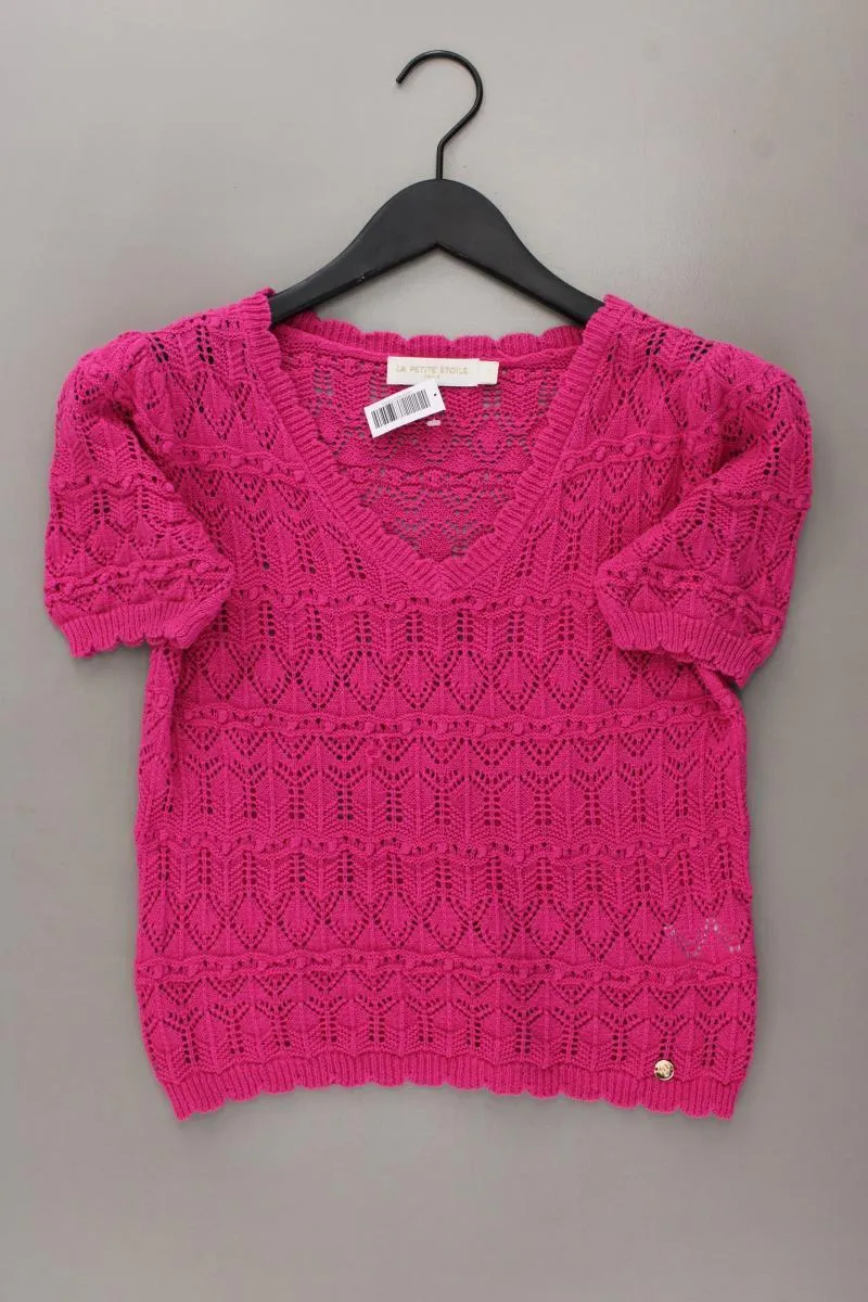 La Petite Etoile Häkelshirt Gr. XS Kurzarm pink aus Baumwolle
