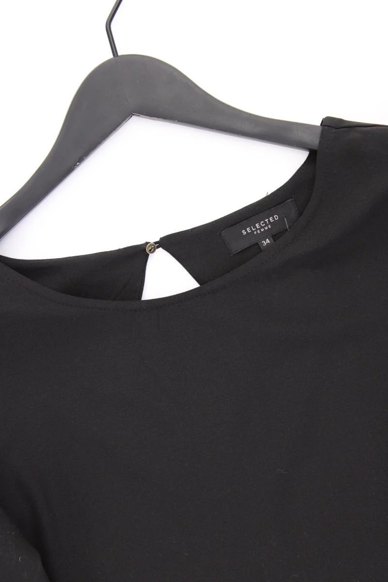 Selected Femme Kurzarmkleid Gr. 34 schwarz