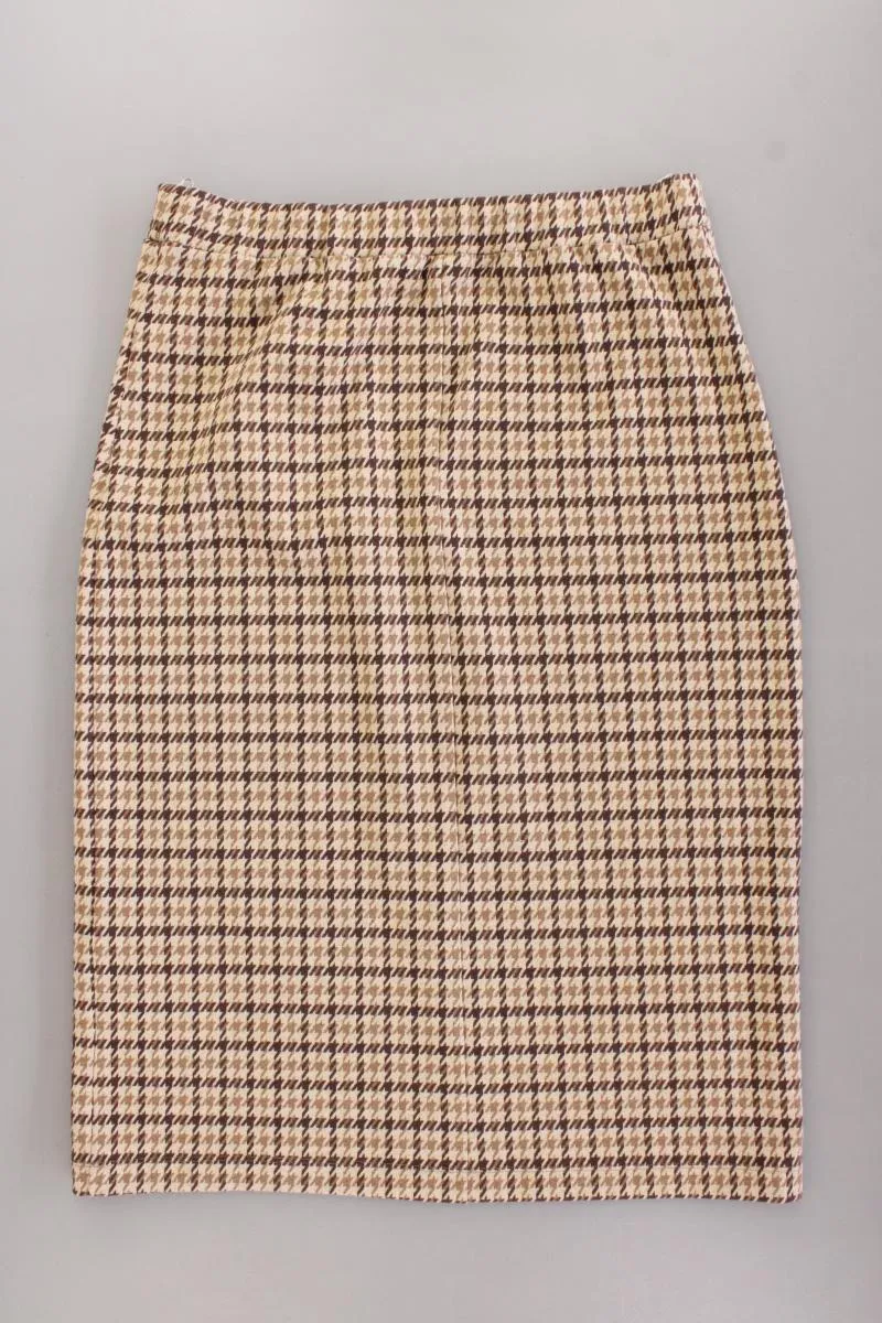 Max Mara Maxirock Gr. XL hahnentritt braun aus Polyester
