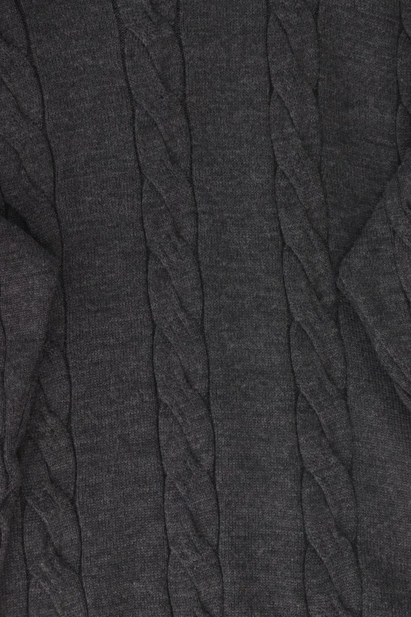 Mayser Wollpullover für Herren Gr. 52 grau