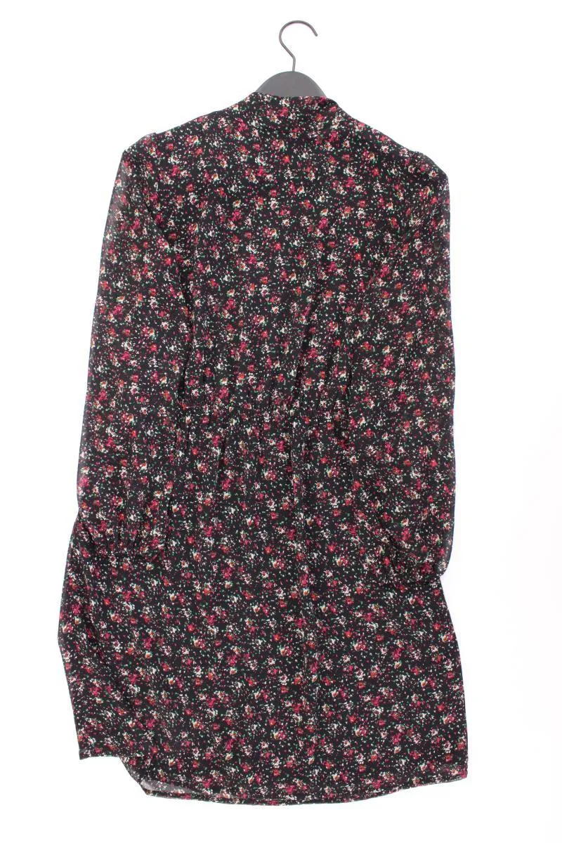 Esprit Chiffonkleid Gr. 36 mit Blumenmuster neuwertig Langarm schwarz