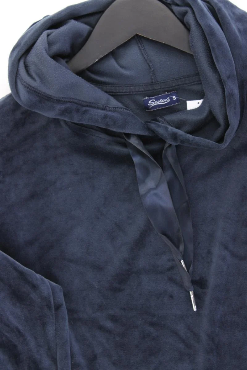Seasons Samtkleid Gr. S Langarm blau aus Polyester