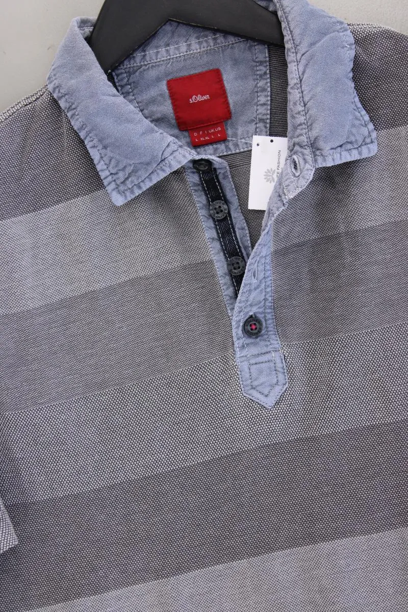 s.Oliver Poloshirt für Herren Gr. L Kurzarm grau