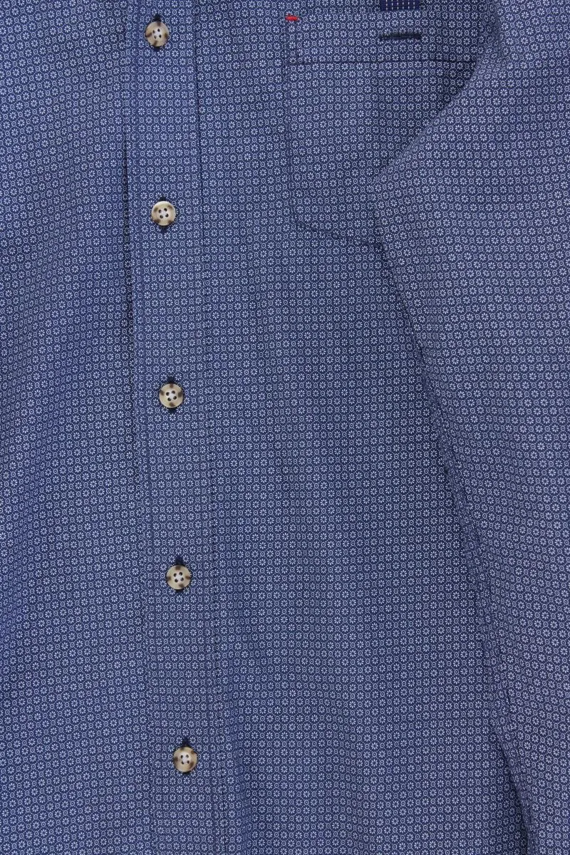 Casa Moda Langarmhemd für Herren Gr. Hemdgröße 39/40 blau aus Baumwolle