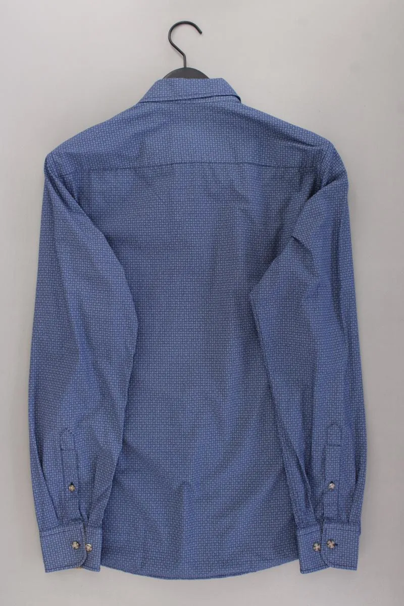 Casa Moda Langarmhemd für Herren Gr. Hemdgröße 39/40 blau aus Baumwolle