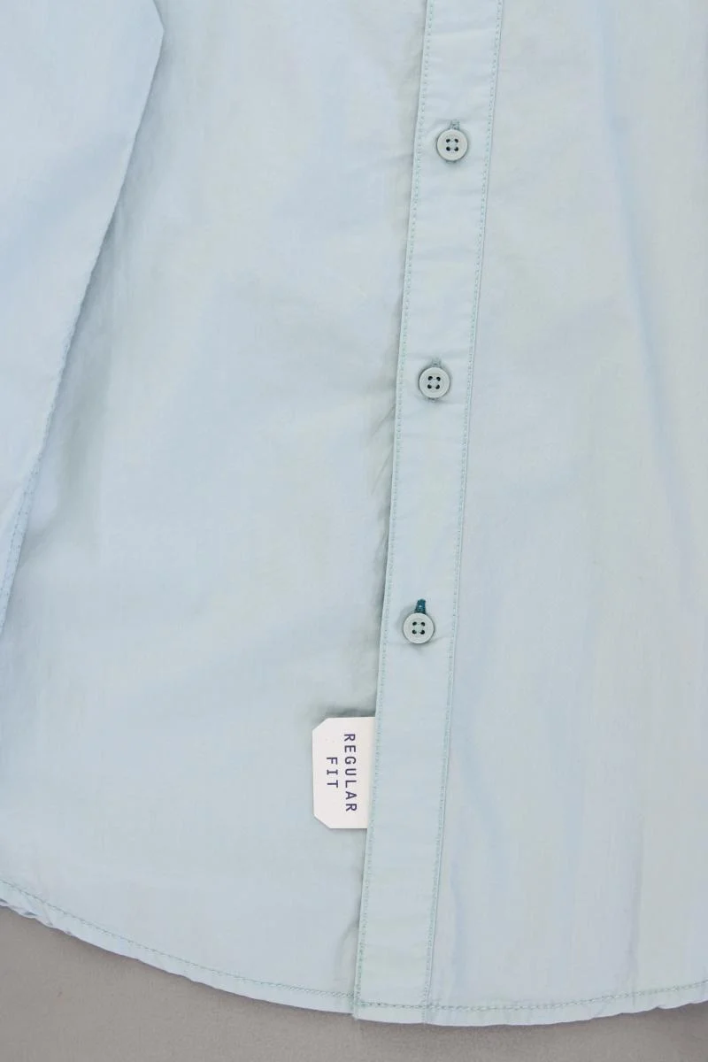 edc by Esprit Langarmhemd für Herren Gr. M neu mit Etikett blau aus Baumwolle