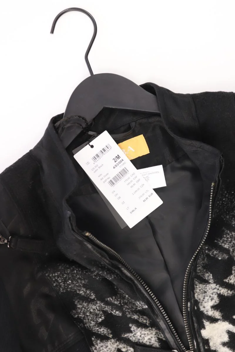 Biba Übergangsjacke Gr. 40 hahnentritt neu mit Etikett Neupreis: 89,95€! schwarz