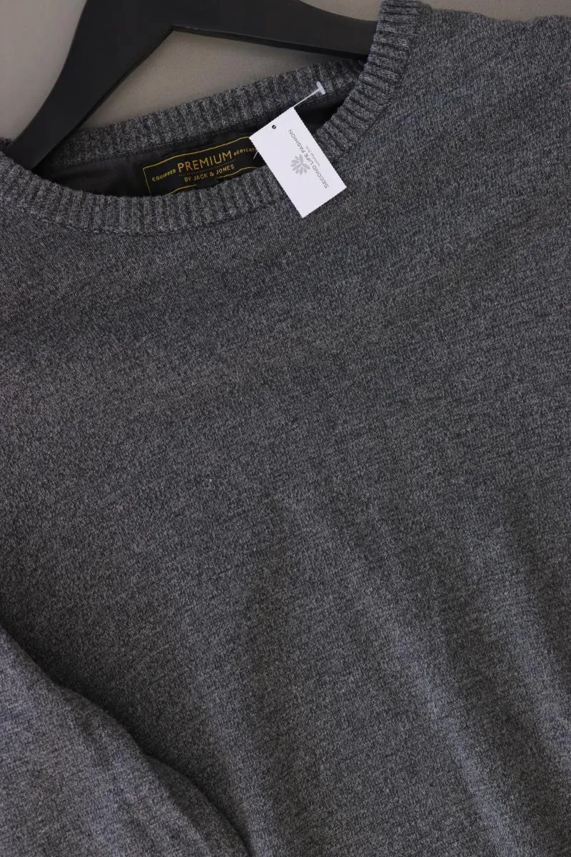 Jack & Jones Feinstrickpullover für Herren Gr. XXL grau aus Baumwolle