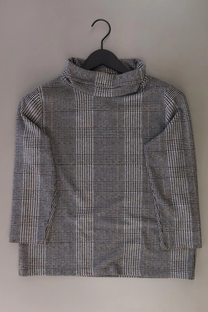 More&More Regular Pullover Gr. 38 kariert grau aus Polyester