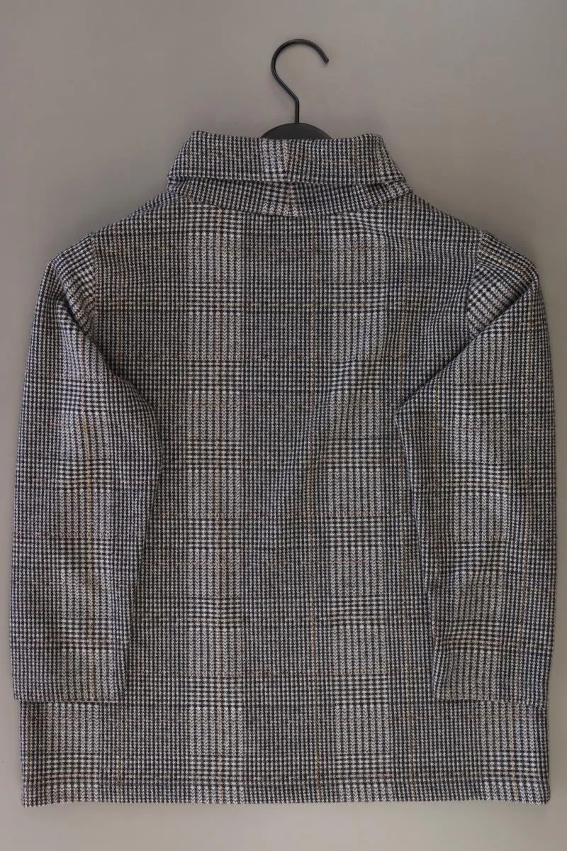 More&More Regular Pullover Gr. 38 kariert grau aus Polyester