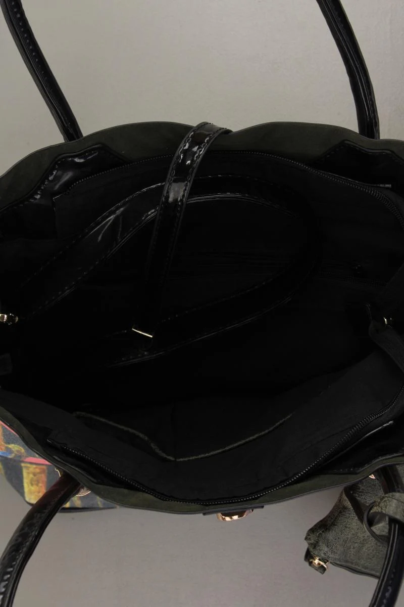 Schultertasche mehrfarbig