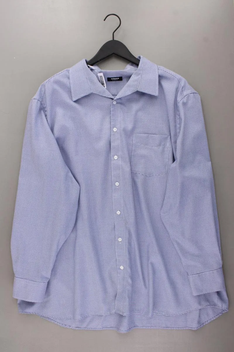 Walbusch Langarmhemd für Herren Gr. Hemdgröße 51/52 blau aus Baumwolle