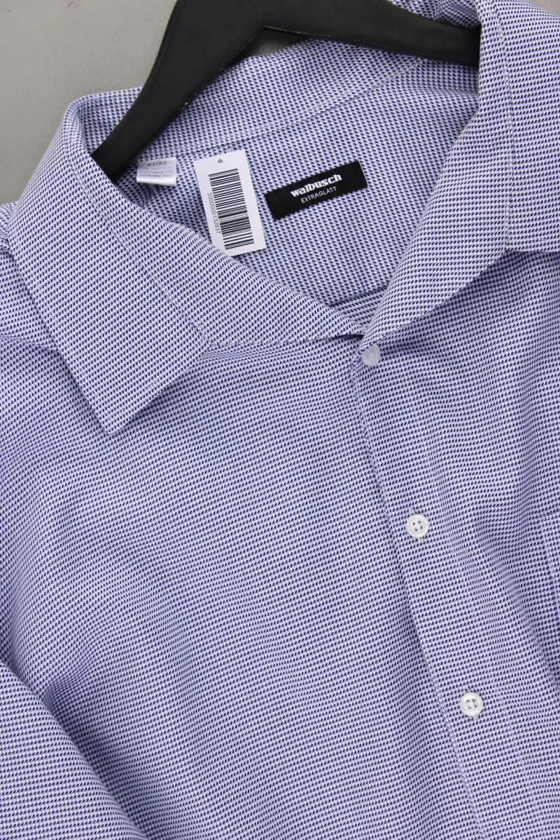 Walbusch Langarmhemd für Herren Gr. Hemdgröße 51/52 blau aus Baumwolle