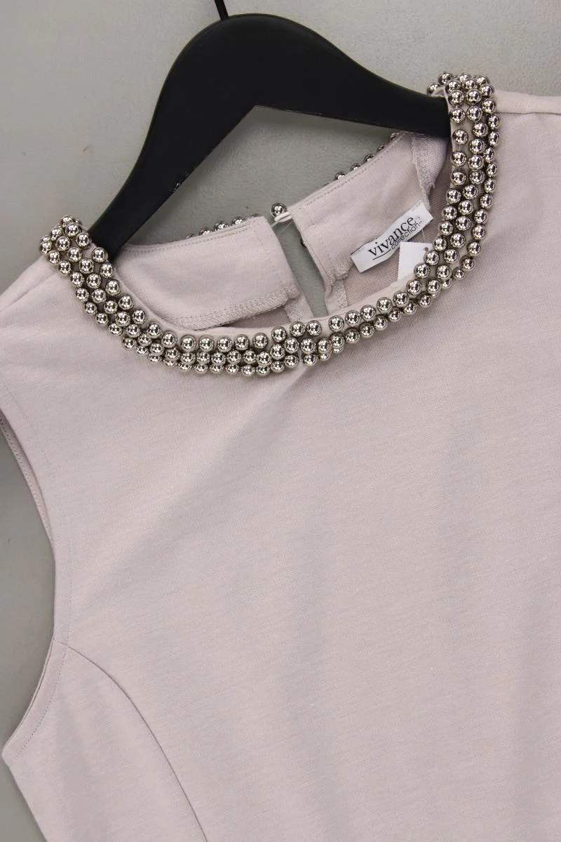 Vivance Bleistiftkleid Gr. 38 Ärmellos grau aus Polyester