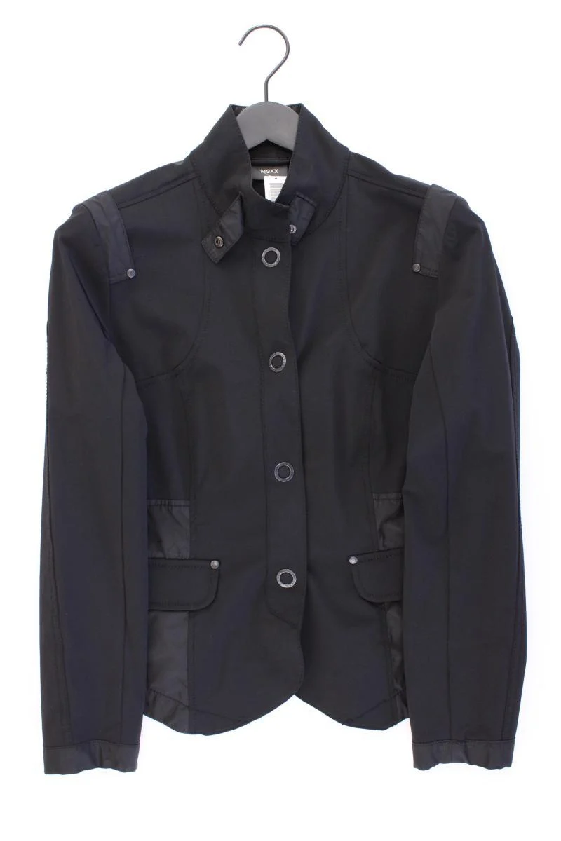 Mexx Übergangsjacke Gr. 40 Vintage schwarz aus Nylon