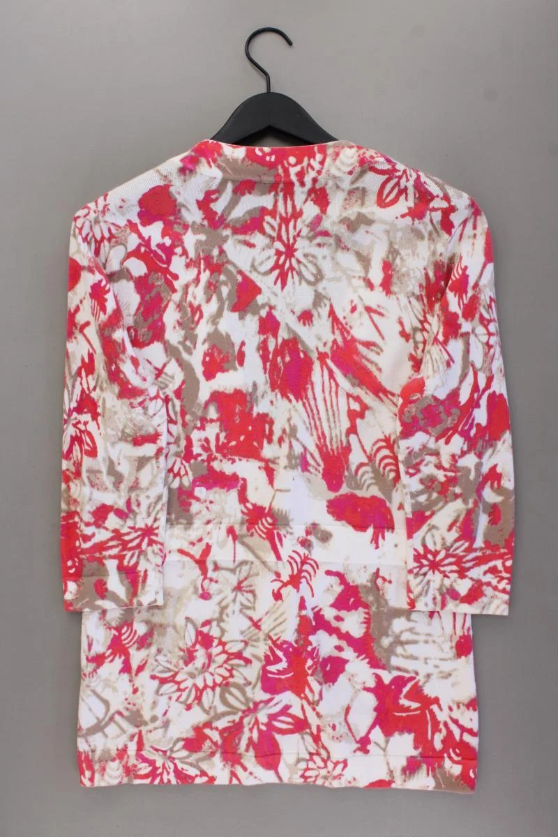 Hauber Strickjacke Gr. 42 3/4 Ärmel mehrfarbig aus Baumwolle