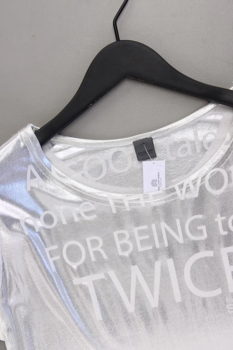 Sir Oliver T-Shirt Gr. 38 Kurzarm weiß