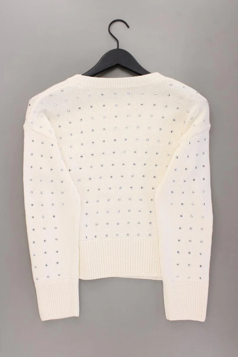 Oui Feinstrickpullover Gr. 38 neuwertig creme aus Baumwolle