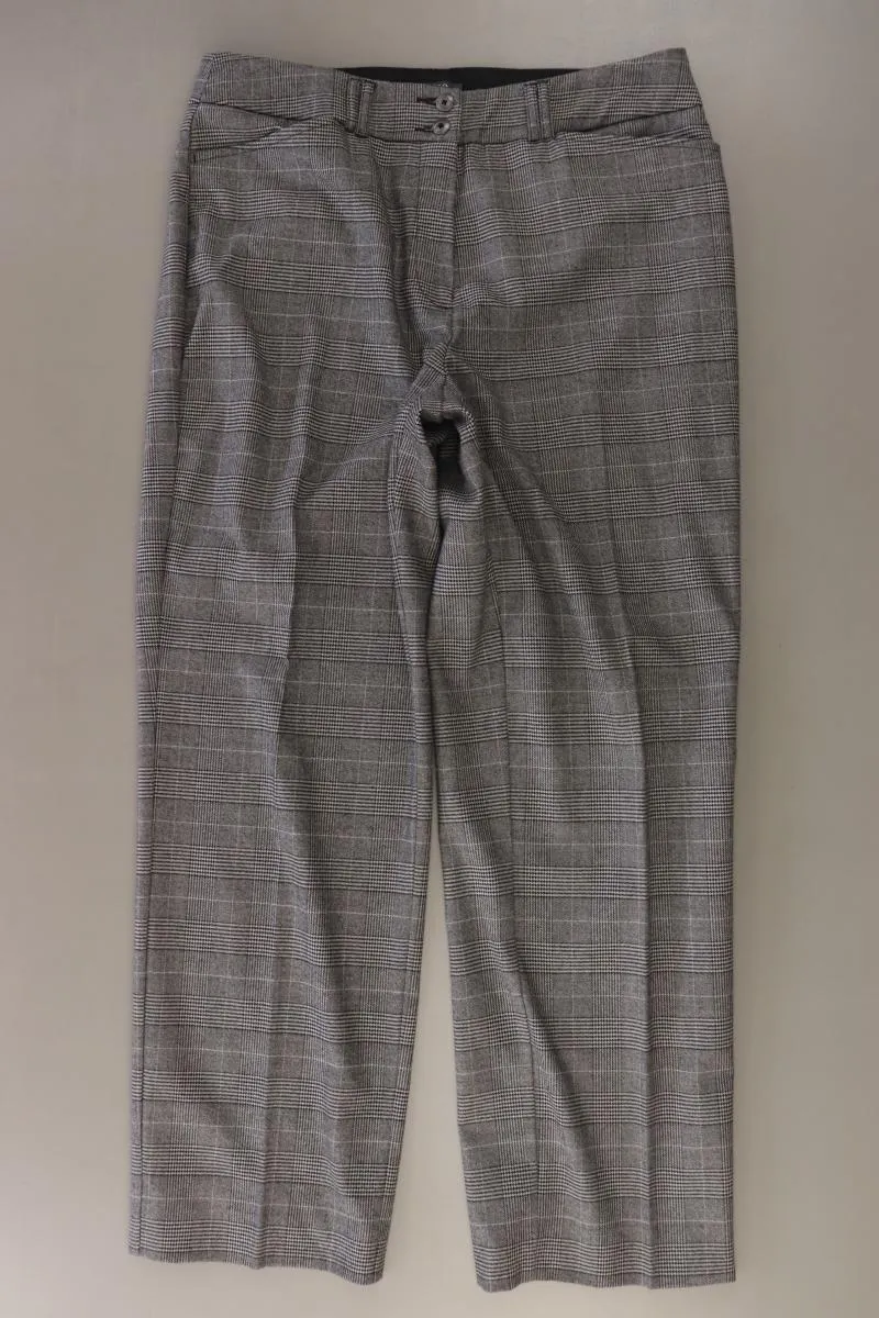 Adagio Stoffhose Gr. 42 kariert grau aus Polyester