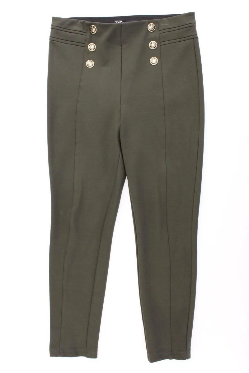 Zara Stretchhose Gr. L olivgrün