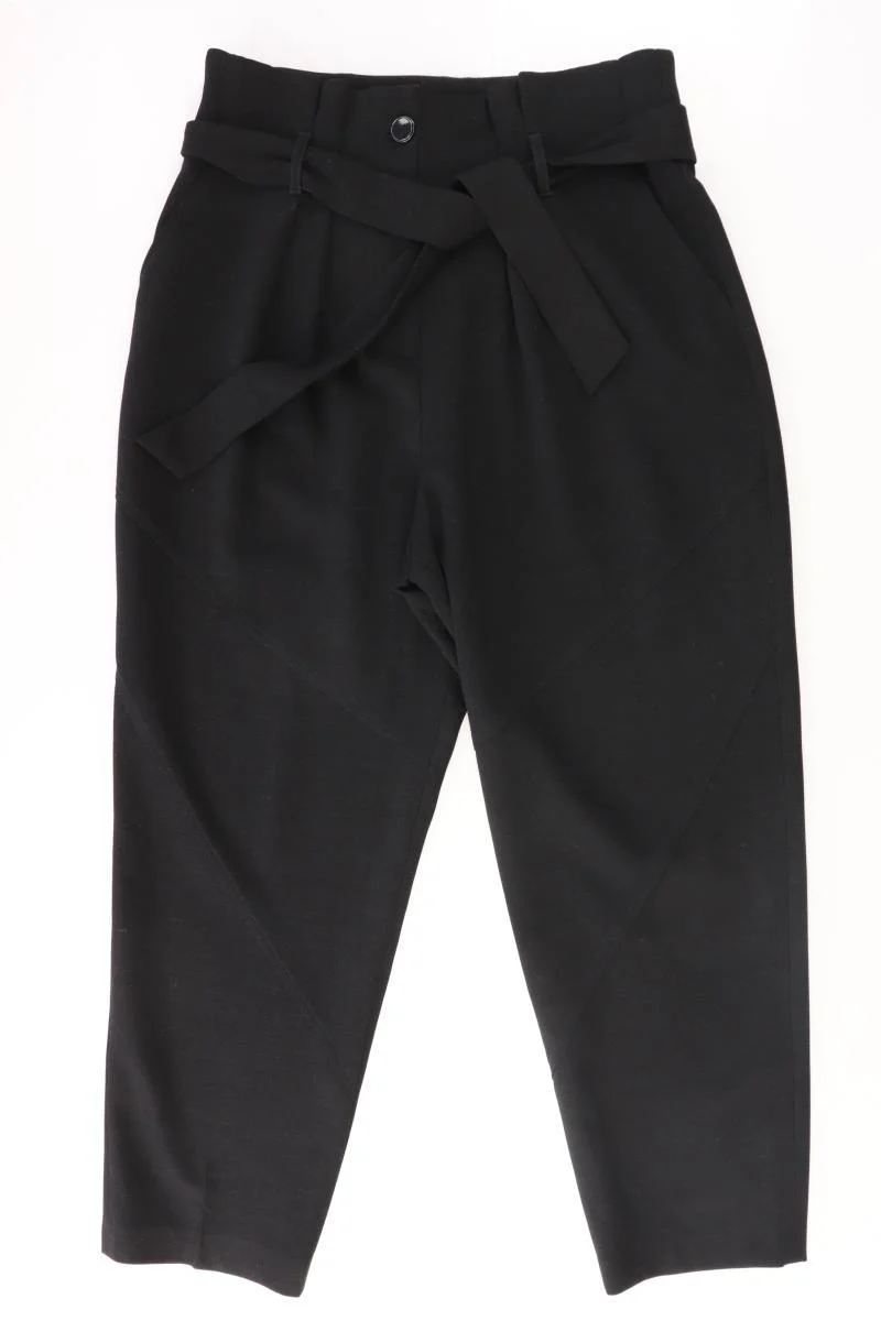 s.Oliver Stoffhose Gr. 40 mit Gürtel schwarz aus Polyester