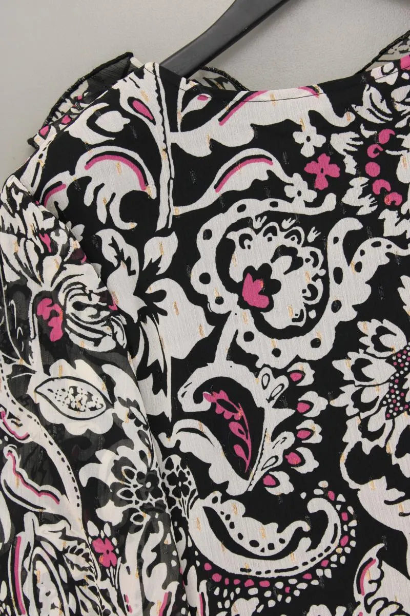 Chiffonkleid Gr. 48 Langarm mehrfarbig