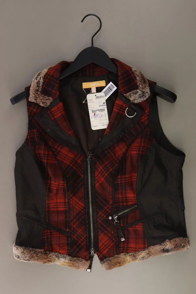Biba Regular Weste Gr. 40 kariert neu mit Etikett Neupreis: 69,95€! rot