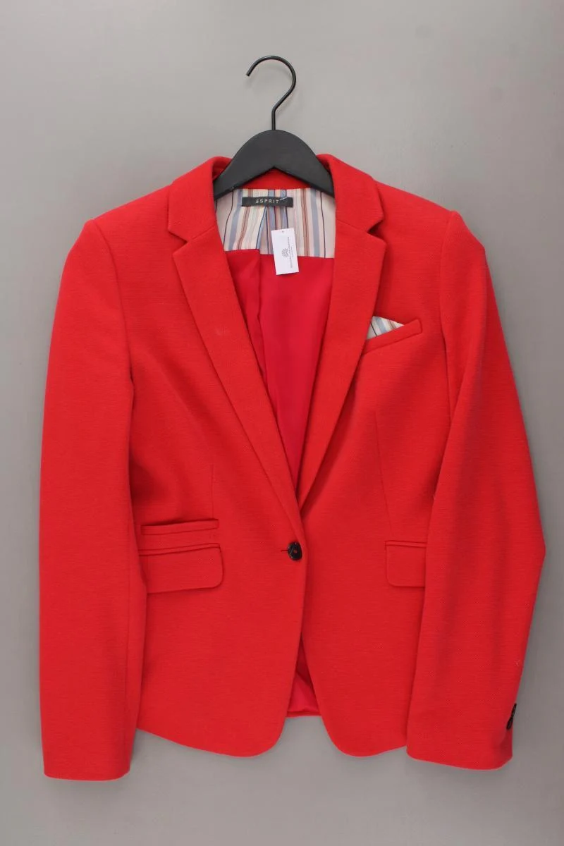 Esprit Classic Blazer Gr. 38 rot aus Baumwolle