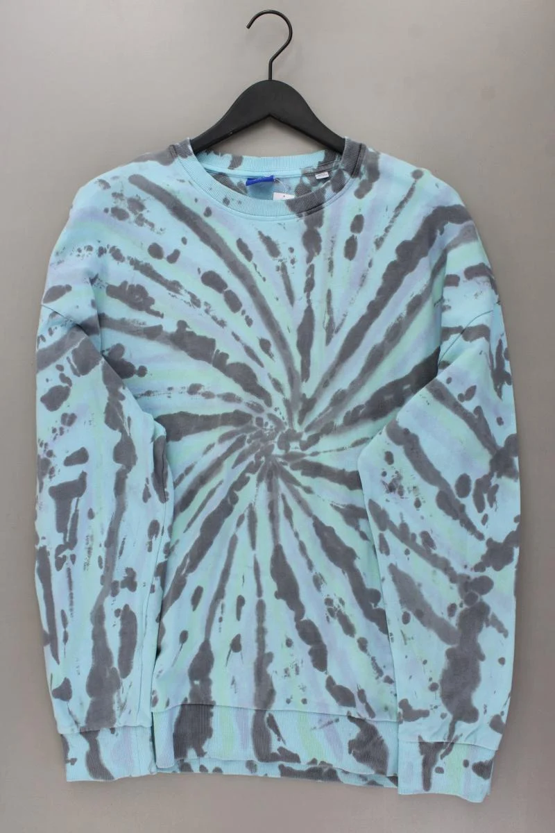 Jack & Jones Langarmpullover für Herren Gr. XL mit Batikmuster neuwertig blau