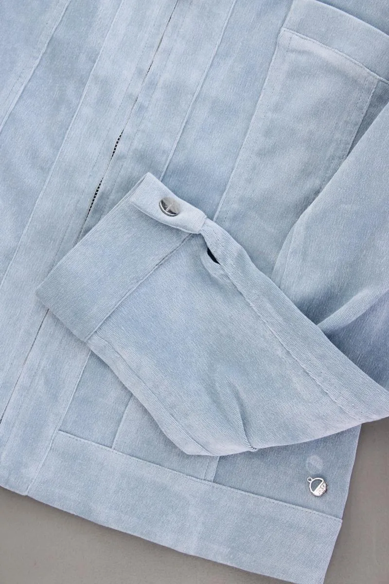Rino&Pelle Übergangsjacke Gr. M neuwertig blau aus Polyester