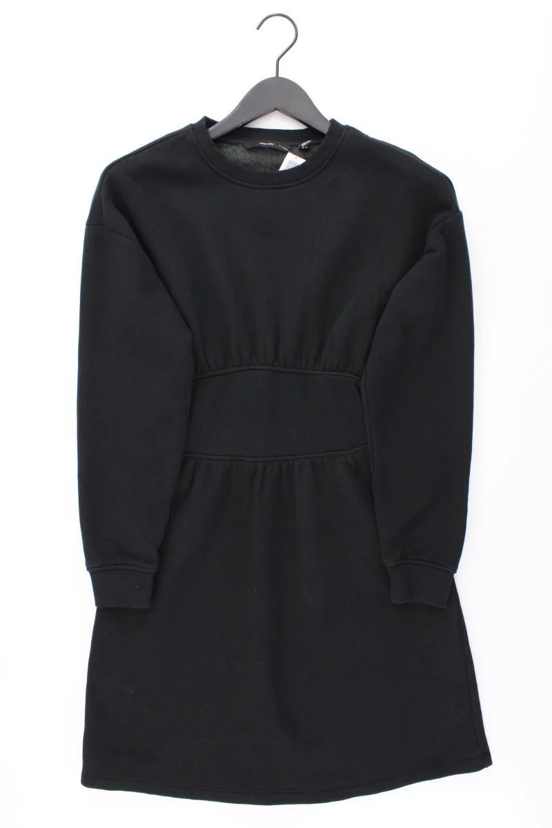 Vero Moda gefüttertes Kleid Gr. XS Langarm schwarz aus Baumwolle