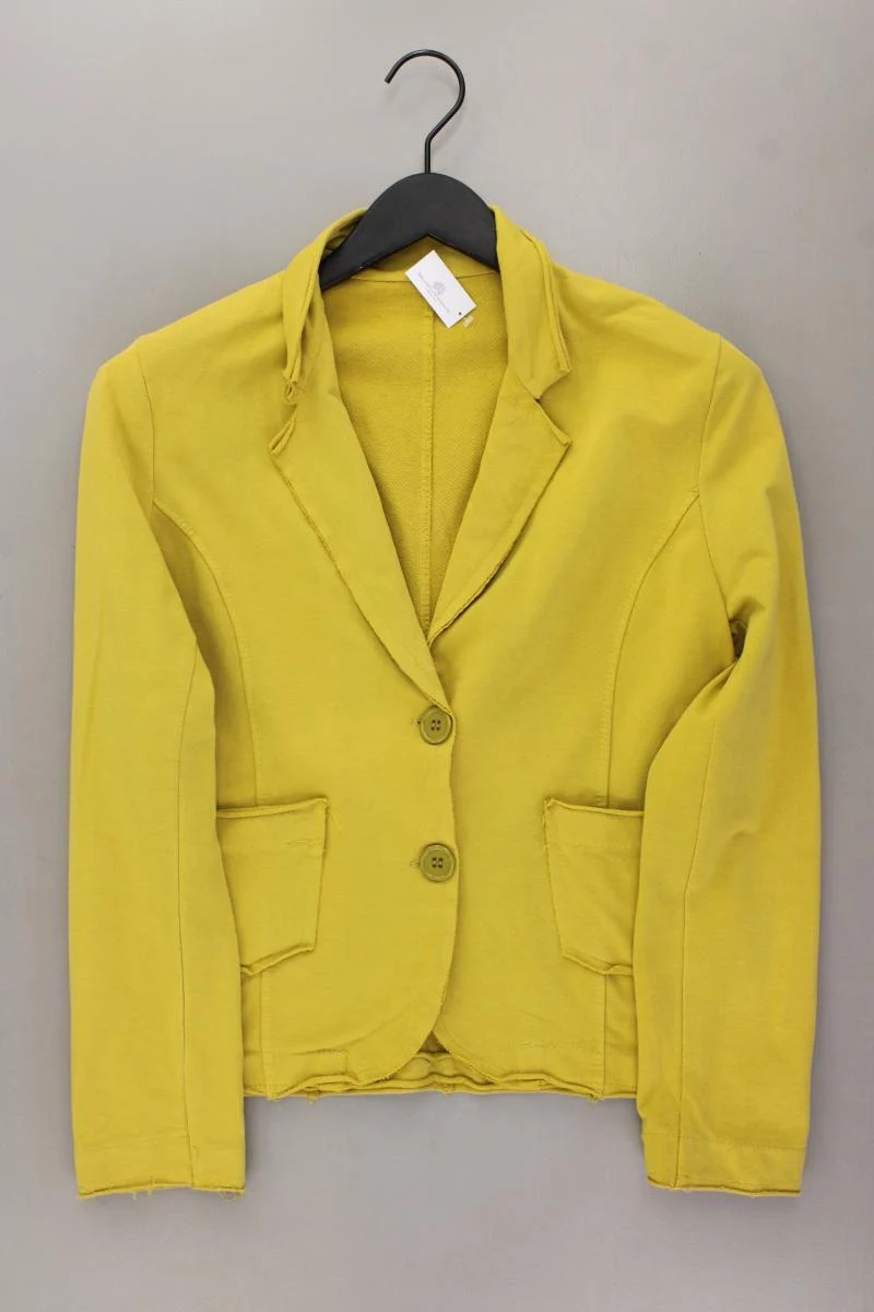 Jerseyblazer Gr. M gelb aus Baumwolle