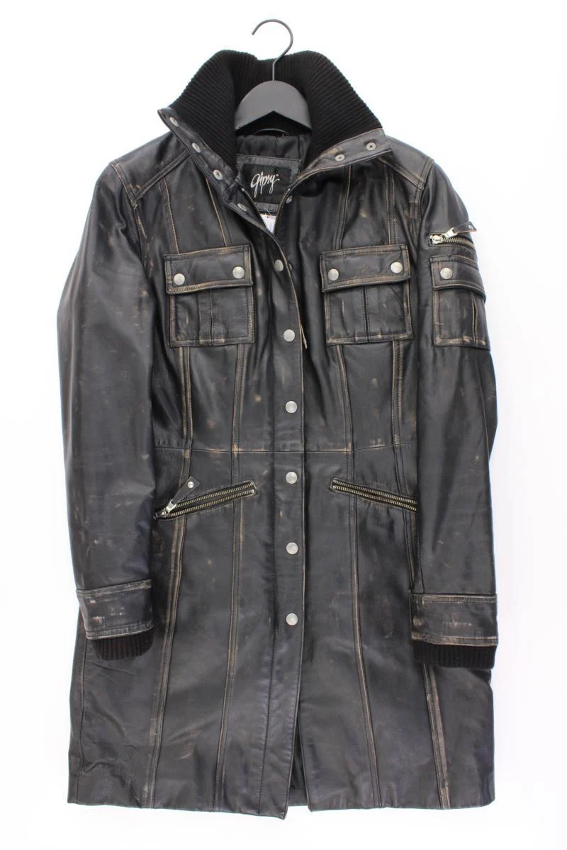 Gipsy Ledermantel Gr. M schwarz