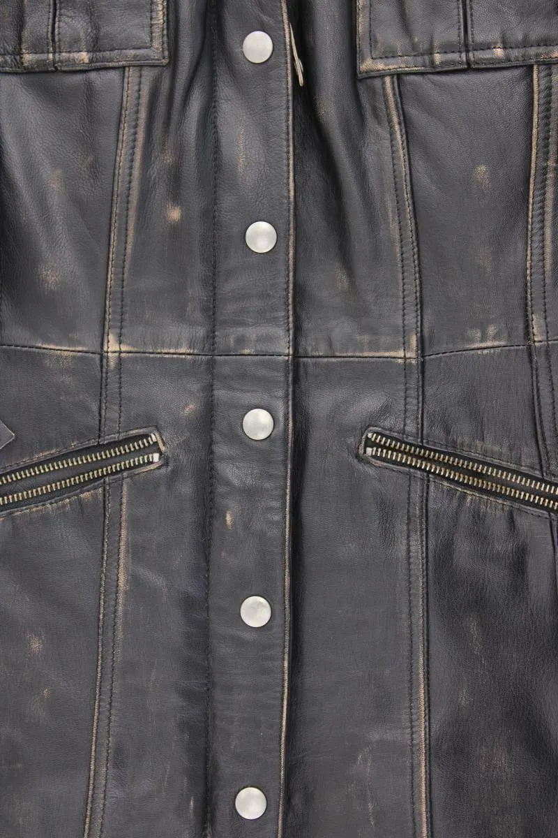 Gipsy Ledermantel Gr. M schwarz