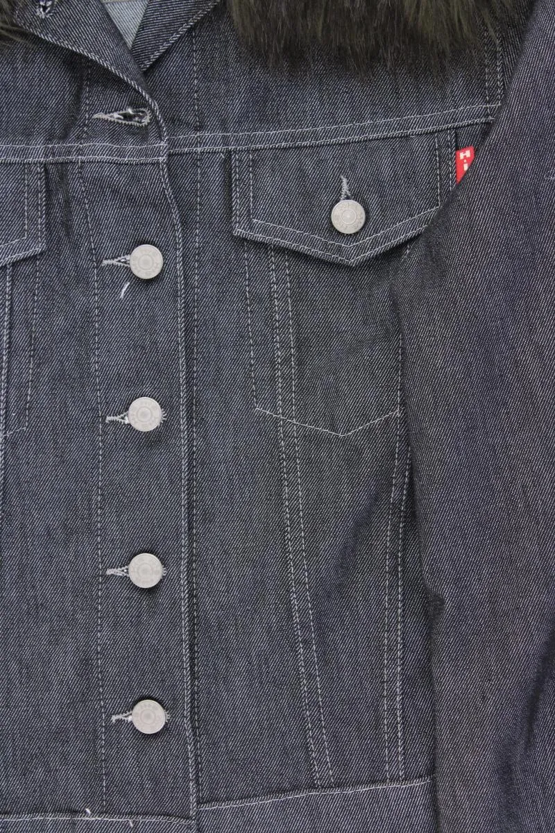 H.I.S. Übergangsjacke Gr. M grau aus Polyester