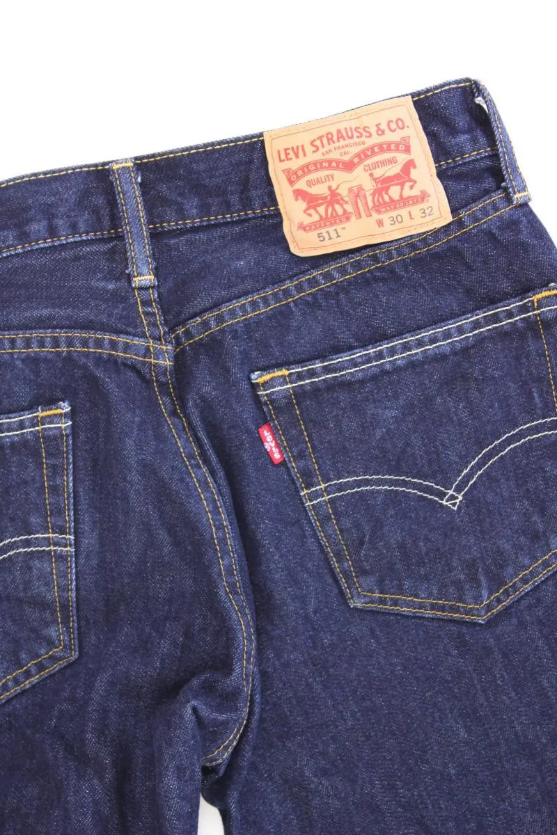 Levi's Straight Jeans für Herren Gr. W30/L32 blau aus Baumwolle
