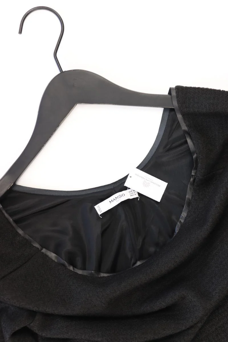 Mango Etuikleid Gr. M Langarm schwarz aus Polyester