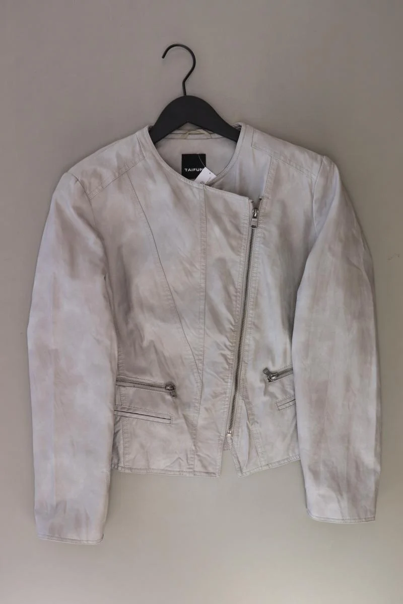 Taifun Kunstlederjacke Gr. 40 grau