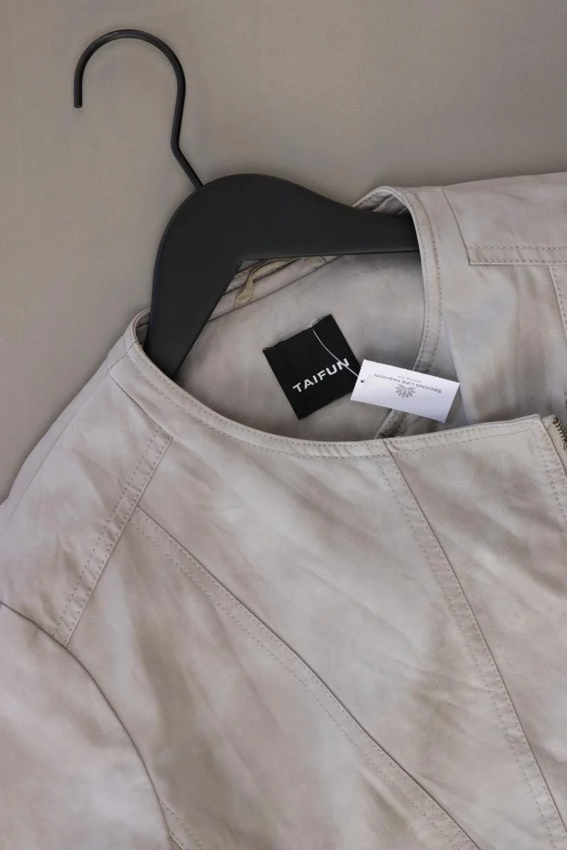 Taifun Kunstlederjacke Gr. 40 grau