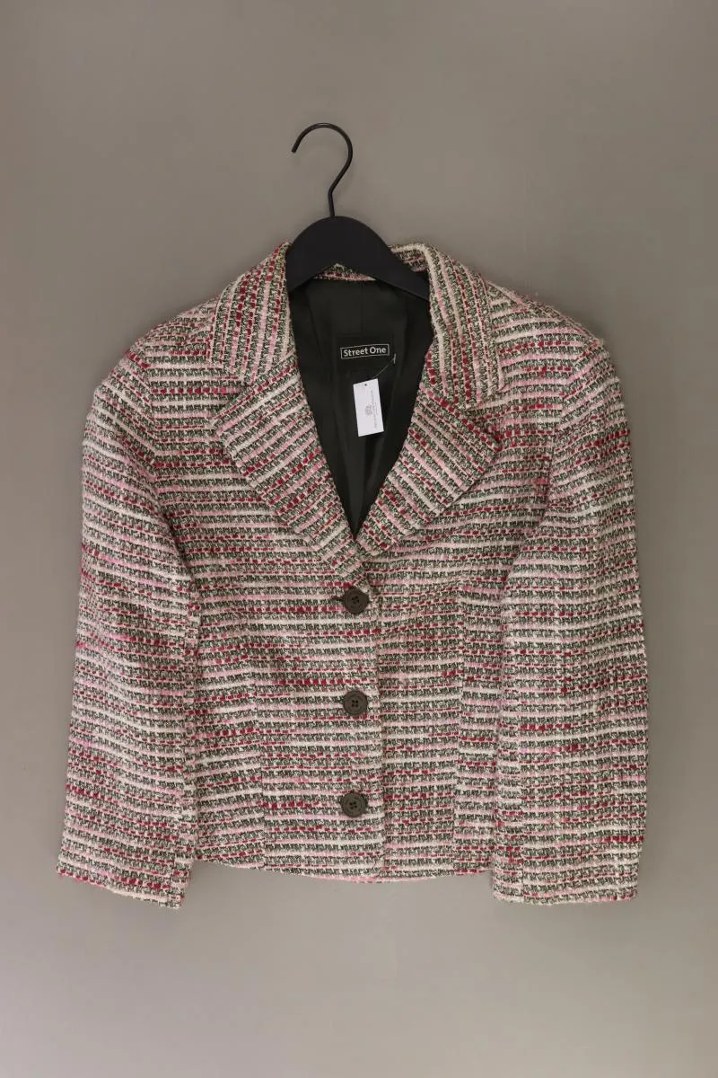 Street One Regular Blazer Gr. 40 Vintage mehrfarbig aus Baumwolle